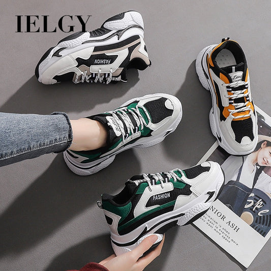 IELGY Breathable Thick Sole Women Casual Sneakers Shoes