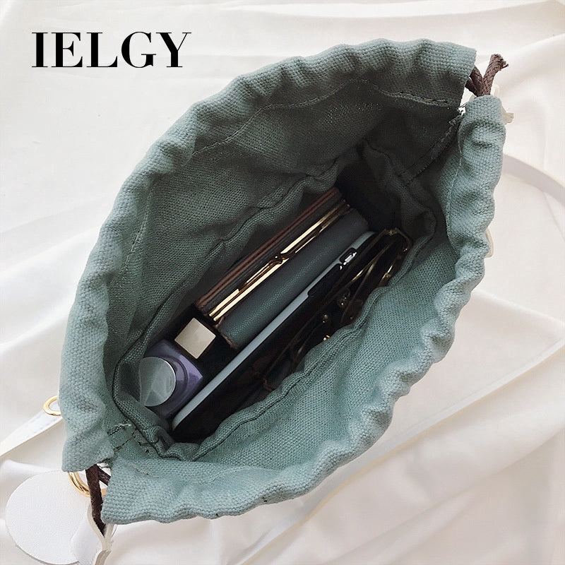 IELGY Bucket bag fashion foreign shoulder shoulder bag Korean version of the simple small bag