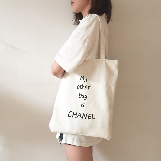 Small fresh canvas bag street canvas bag female handbag