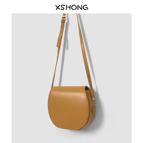 IELGY  retro saddle bag women bag Hong Kong wind oblique satchel ins small bag single shoulder simple 100 lap