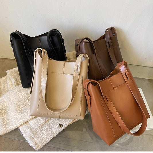 Ielgy bucket bag with large capacity of Korean fashion style for women