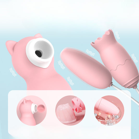 YOUTHAV New sucking egg vibrator female masturbator instant orgasm tongue licking G-spot flirting mini sex toys double shock egg vibrator