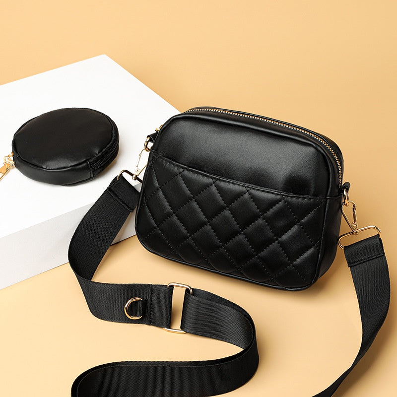 IELGY women's korean style convenient rhombus chain messenger bag