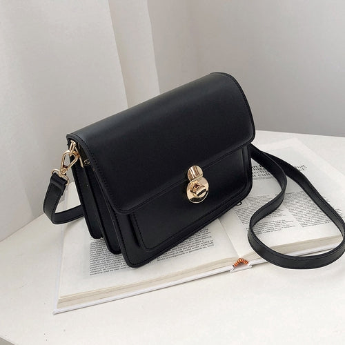 IELGY Korean version of one-shouldered slung ins fashion texture simple square bag