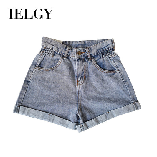 IELGY Women's high waist slimming jeans shorts