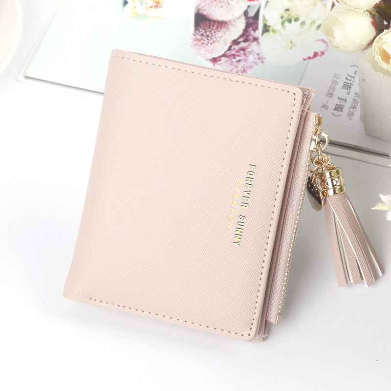 IELGY Korean Short Wallet Mini Ladies Wallet