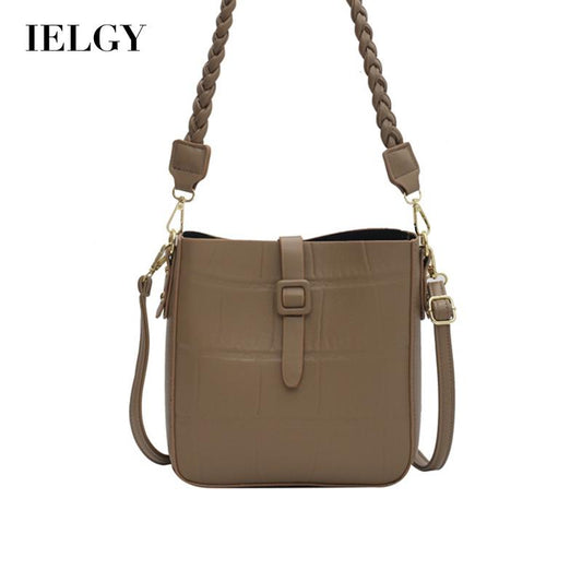 IELGY Fashion Ladies Large-capacity Korean Style Diagonal Bag Soft Leather Belt Buckle