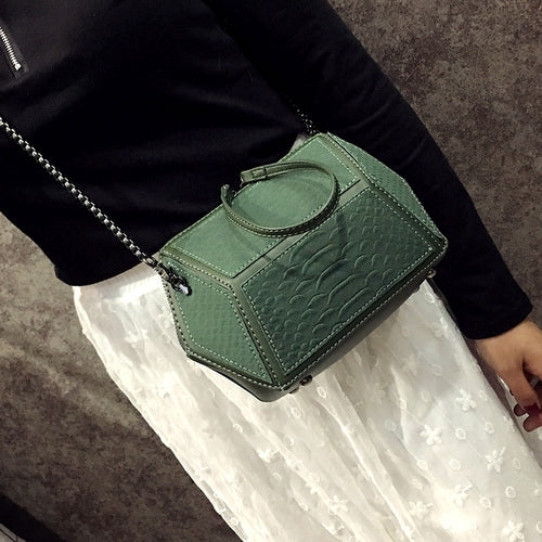 IELGY Chain bag handbags fashion Korean version of the rhombus wild Messenger bag girl bag mini