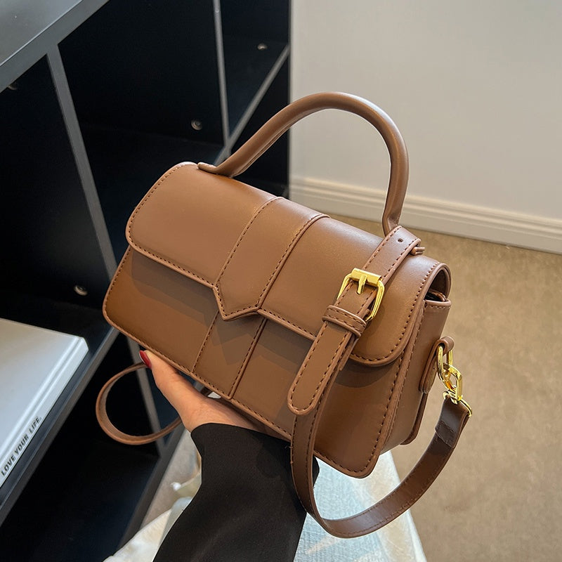 IELGY Retro portable embroidery thread niche all-match one-shoulder messenger small square bag women
