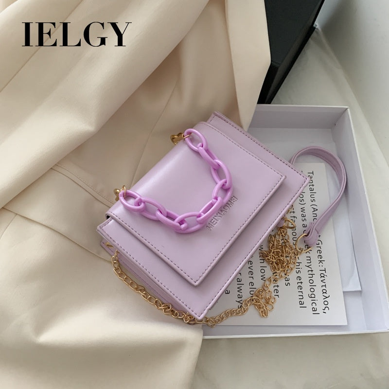 IELGY small bag female bag summer small fresh messenger all-match fashion chain small square bag