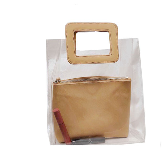 Transparent Jelly Bag PVC Shopping Bag Tote Bag