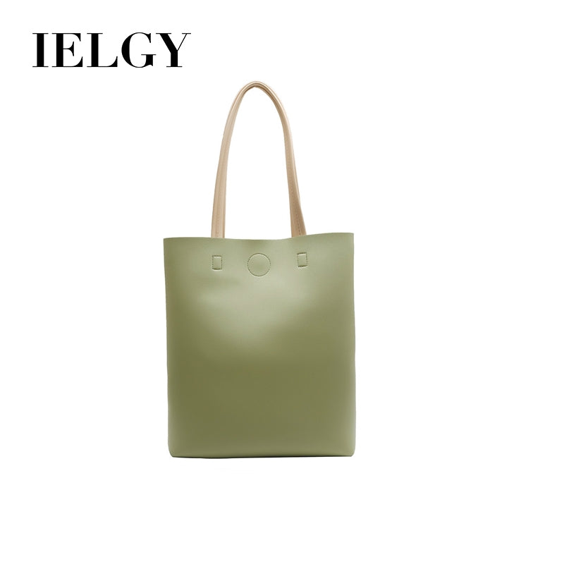 IELGY High-class sense of foreign-capacity large-capacity simple Korean version of the tide one-shoulder bag hand-held tote
