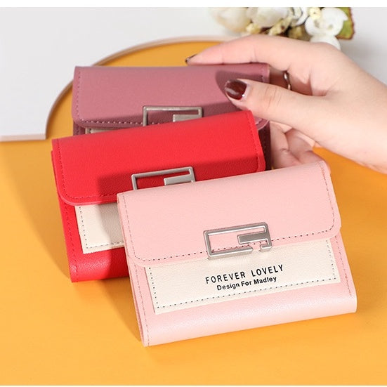 IELGY Embroidered ladies short wallet