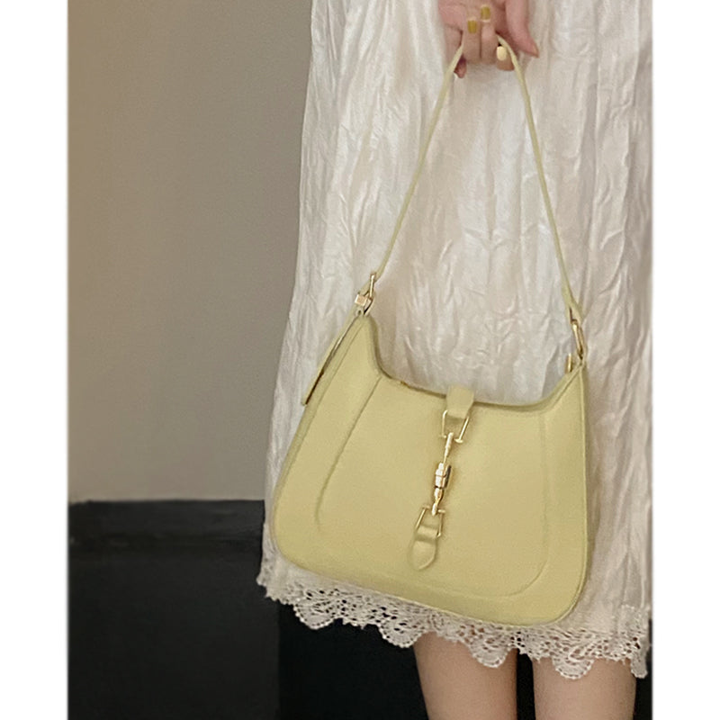 IELGY Horizontal square tide fashion underarm bag with high-grade western style hand-held