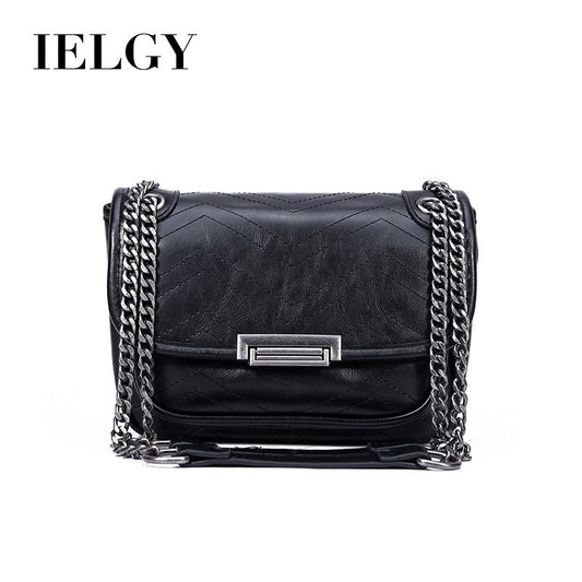 IELGY Fashion retro women's bag diamond chain bag shoulder Messenger bag