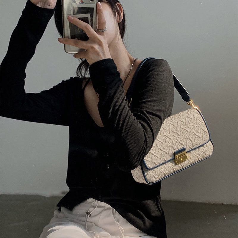 IELGY transfer beads fashion one-shoulder women's bag color matching comfortable fabric