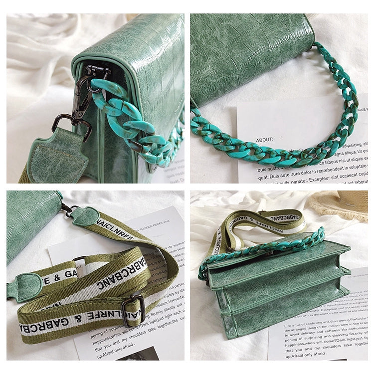 IELGY chain handbag crocodile shoulder diagonal bag