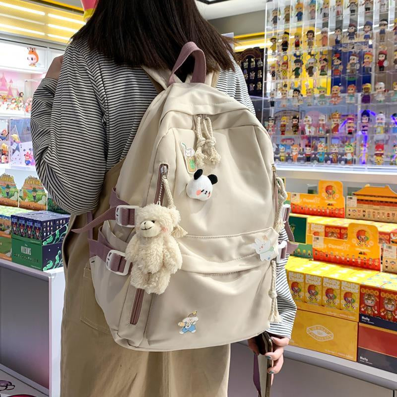 IELGY schoolbag female backpack Korean version large capacity cute all-match
