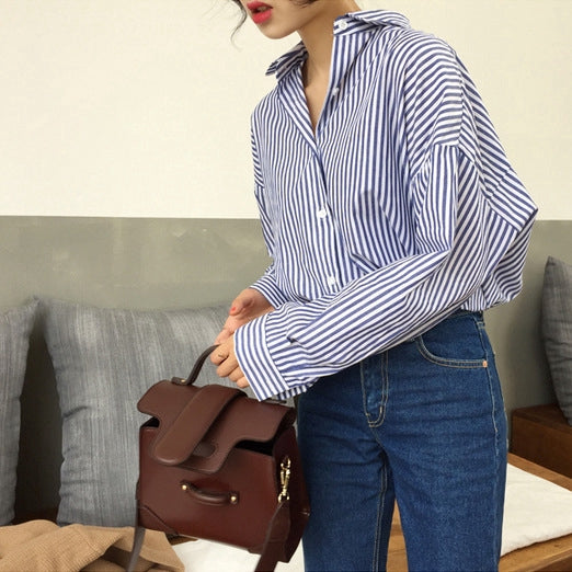 IELGY Handbag wide shoulder strap stitching small square bag