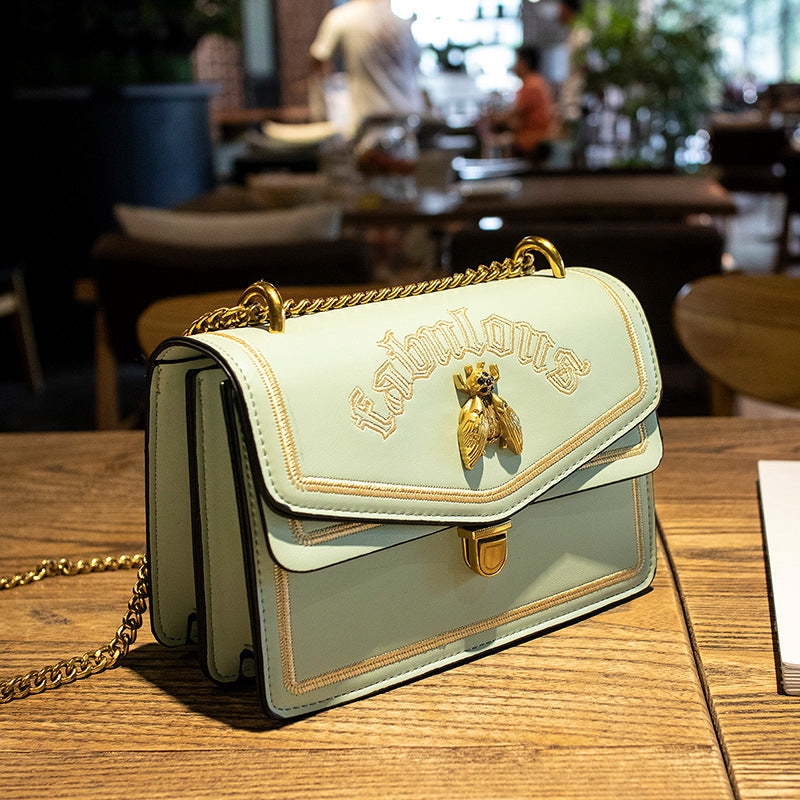 IELGY Bee handbags new fashion chain bag retro Messenger bag
