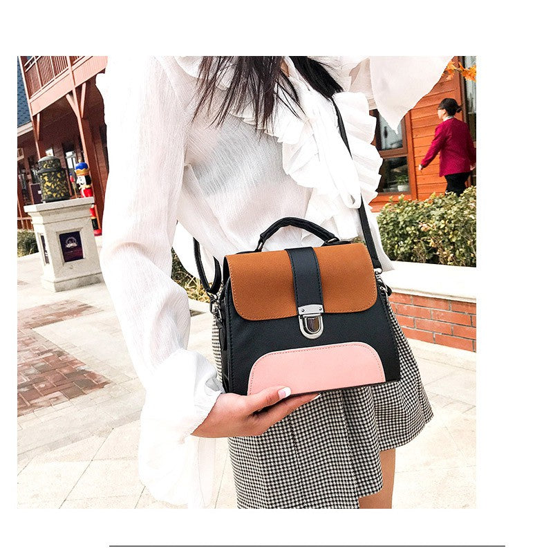 IELGY Shoulder bag matte hit color shoulder bag