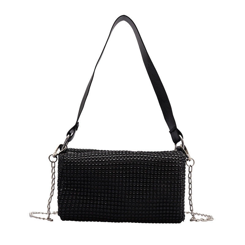 IELGY Diamond bucket bag Korean crossbody shoulder bag fashion chain dinner bag