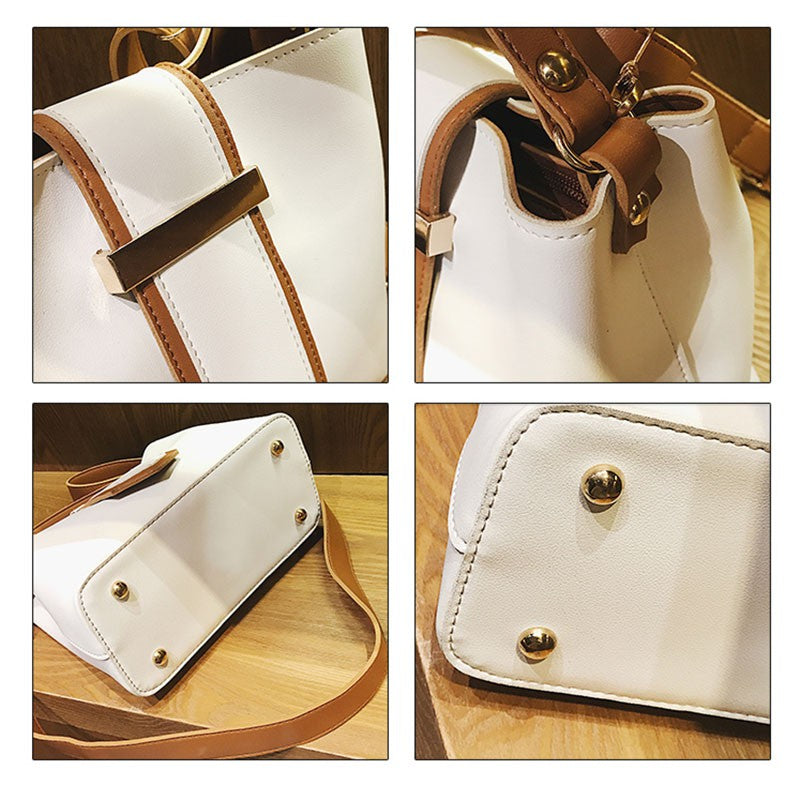 IELGY New portable bucket bag handbag shoulder bag Messenger bag