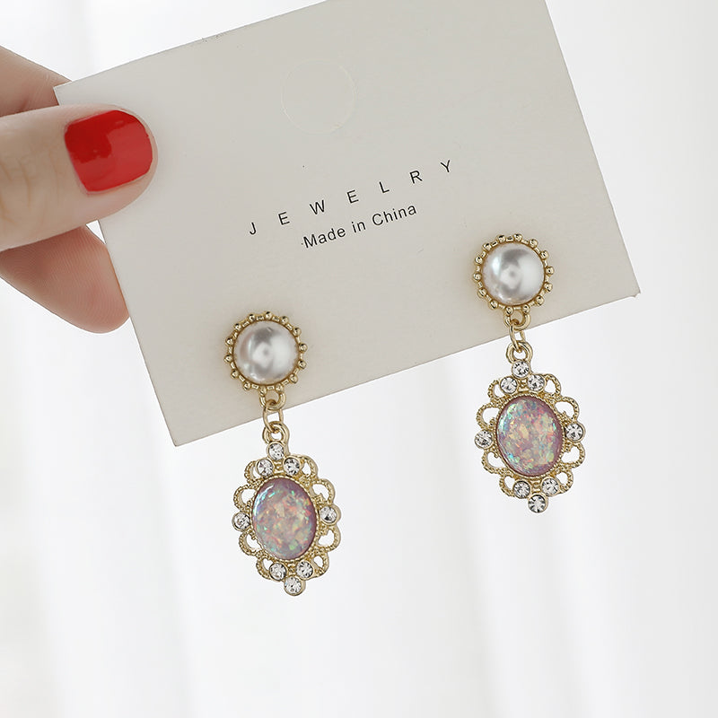 IELGY Casual Women's accessories Gold Simple Silver Fashion Retro All-match Earrings Trend
