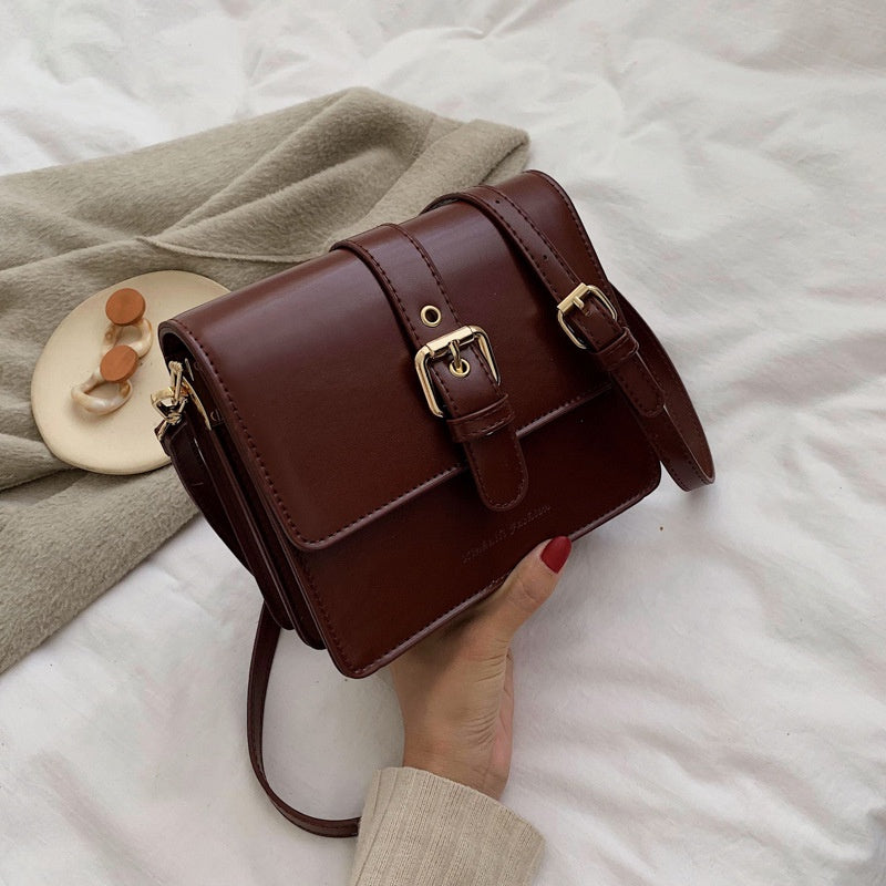 IELGY   retro simple female bag wild single shoulder messenger small square bagshoulder crossbody women simple bag classic street fashion laptop shoulder bag for women