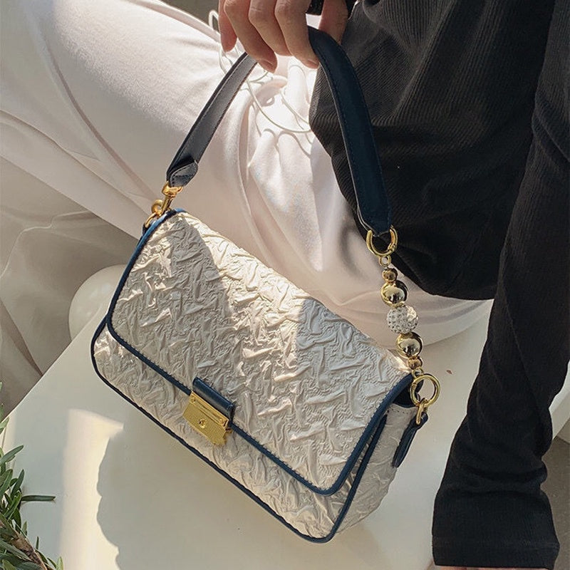 IELGY transfer beads fashion one-shoulder women's bag color matching comfortable fabric