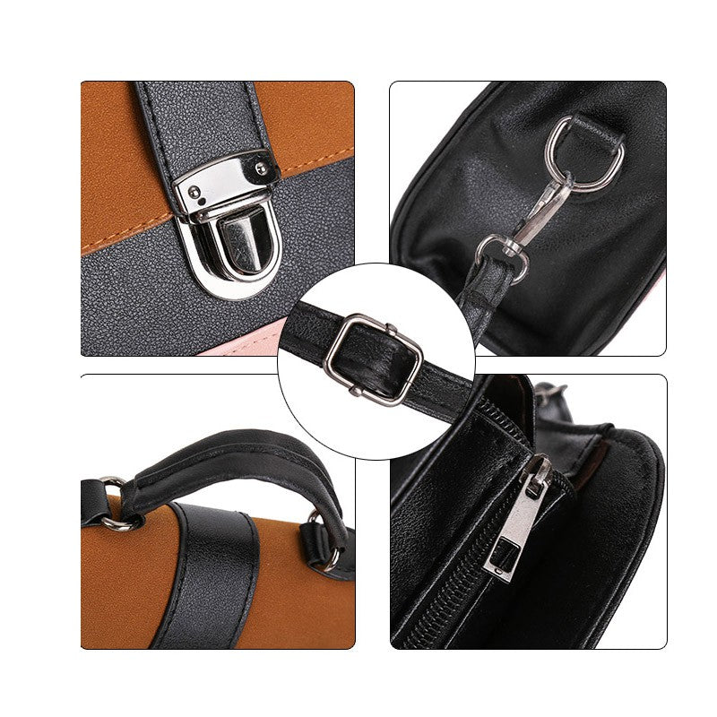 IELGY Shoulder bag matte hit color shoulder bag