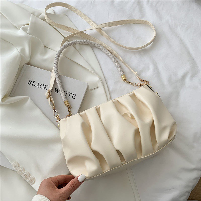 IELGY cloud bag women's fashion small square bag shoulder messenger bag