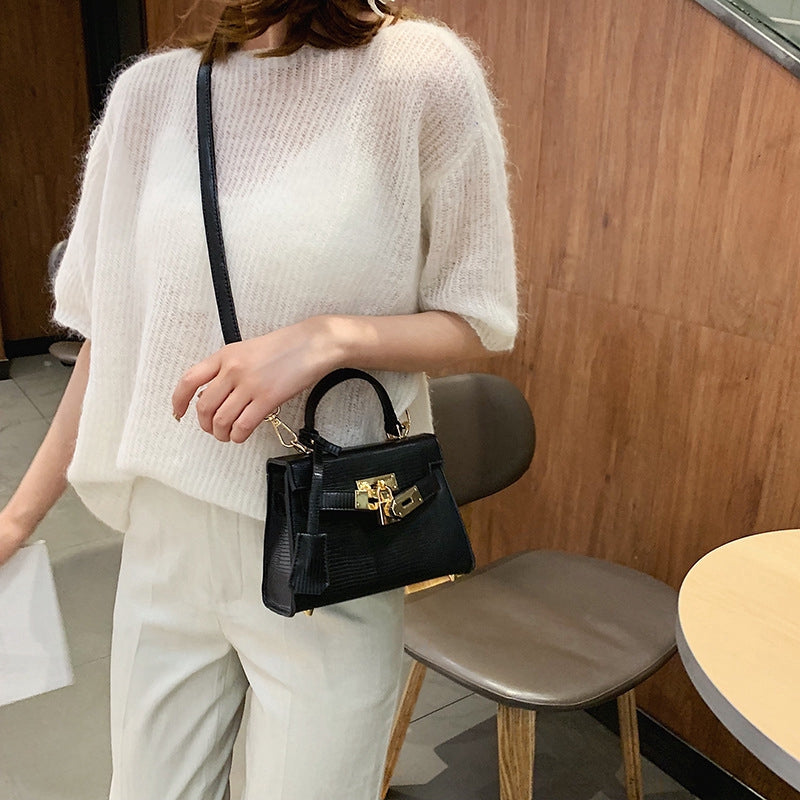 IELGY Korean  slung portable platinum bag Kelly bag