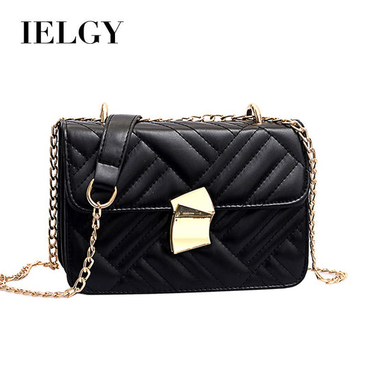 IELGY Korean version of the wild  chain shoulder bag simple fashion  square bag