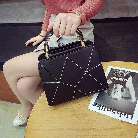 Female small square bag new Korean ladies simple wild handbag