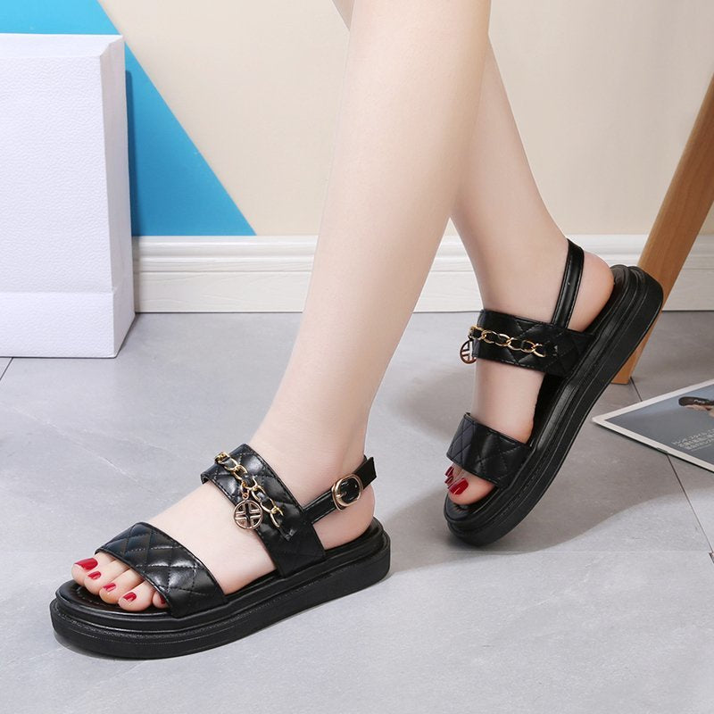IELGY fashion sports sandals women's summer thick-soled small fragrance