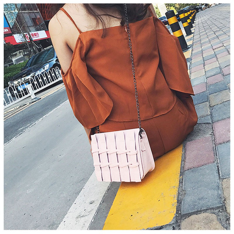 New female package simple fence small square bag