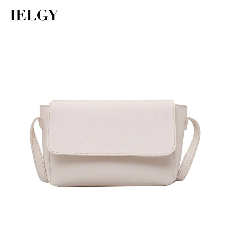 IELGY Solid color Casual All-match All-match Women's bag Trendy Black One shoulder Korean version Crossbody