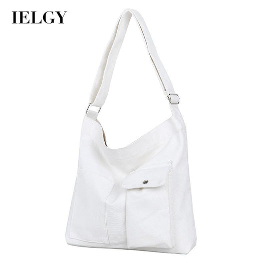 IELGY simple pocket canvas messenger bag for class