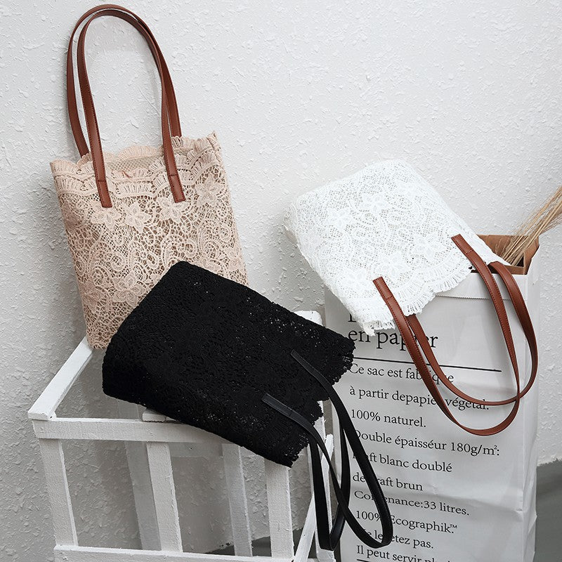 IELGY lace shoulder handbag