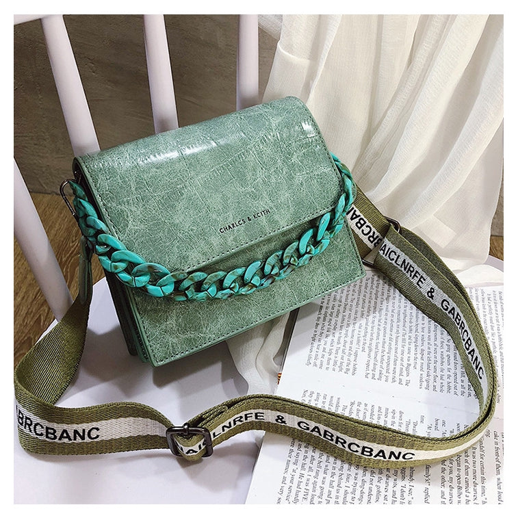 IELGY chain handbag crocodile shoulder diagonal bag