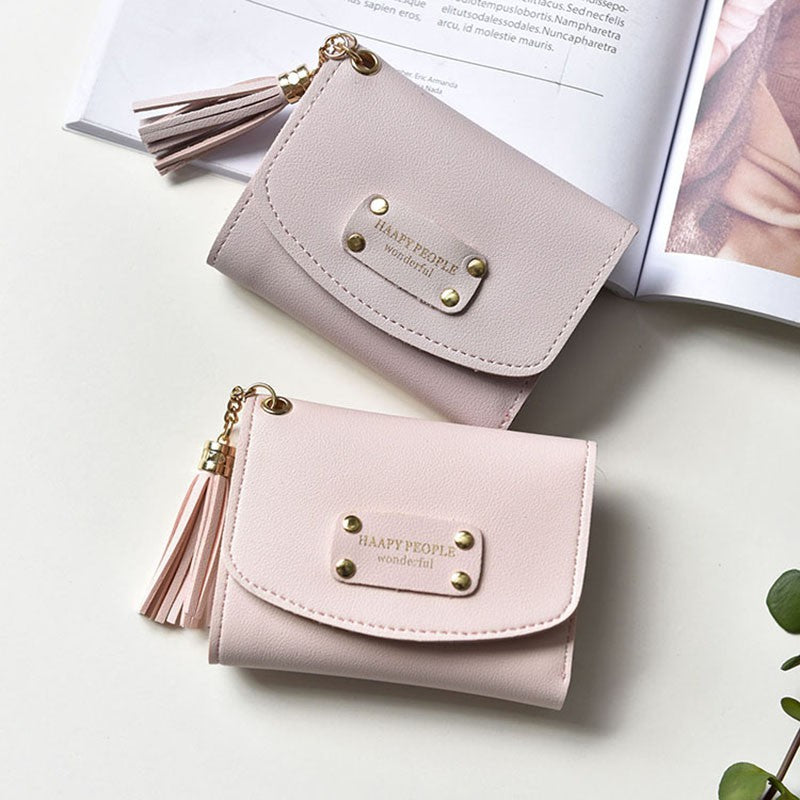 New wallet short wallet PU soft leather three fold hand wallet