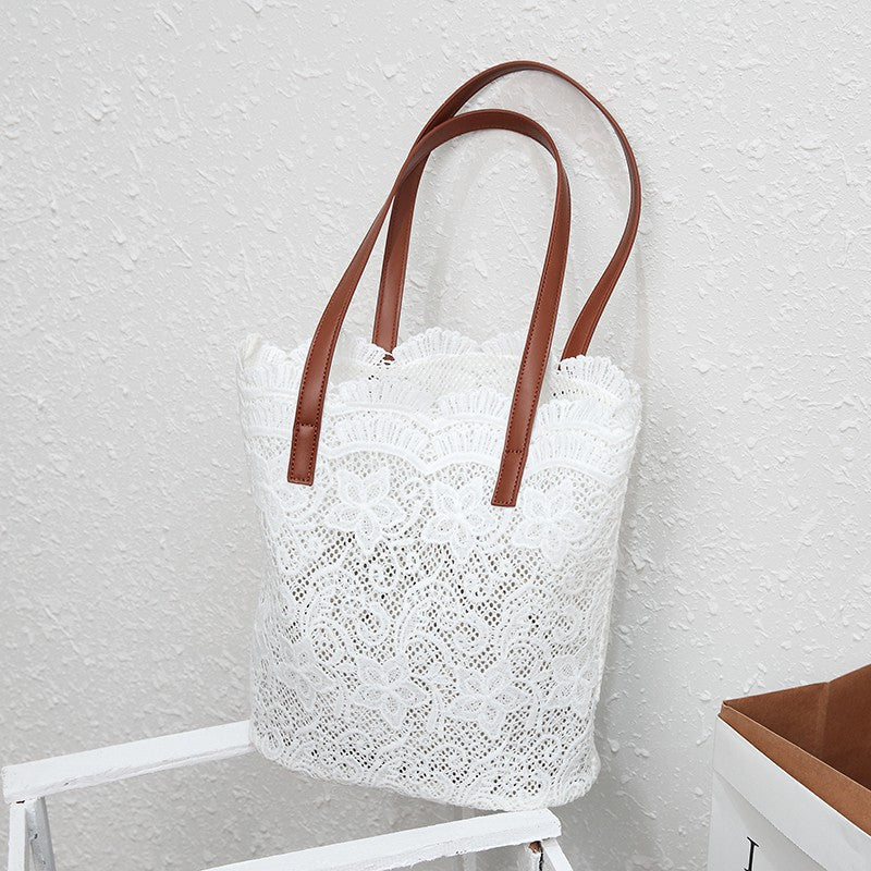 IELGY lace shoulder handbag
