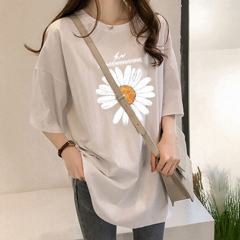 IELGY Women's loose printed short sleeve t-shirt
