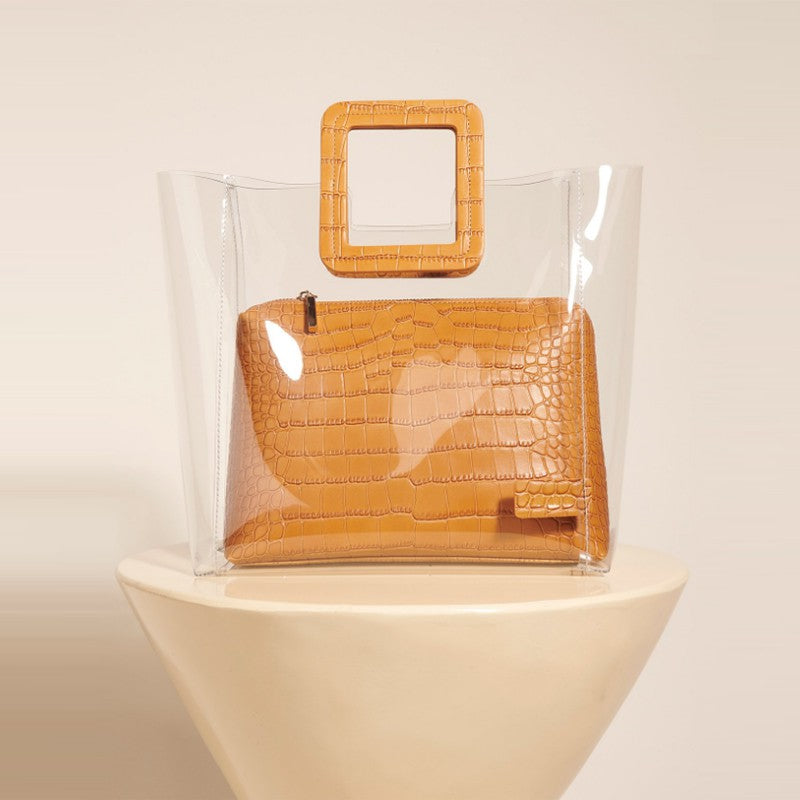 Pvc crocodile pattern mobile mother bag Tote bag