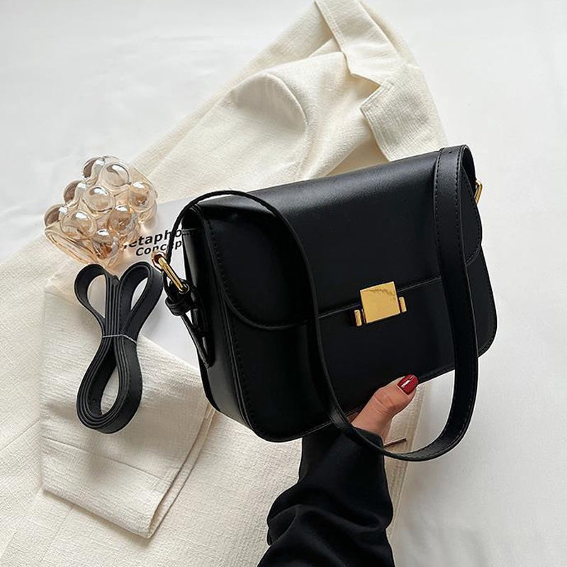 IELGY Women's high-end retro messenger shoulder and armpit small square bag