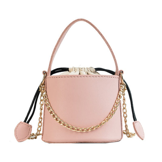 Shoulder bag chain bag portable mini bucket bag