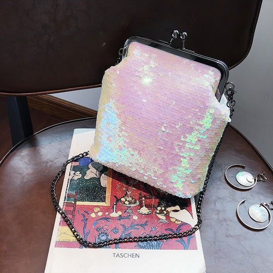 Sequin Shoulder Bag Fashion Shell Bag