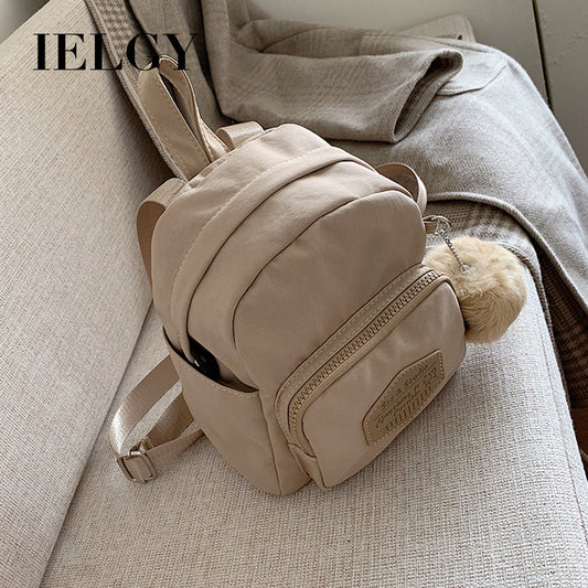 IELGY Autumn and winter mini backpack female Korean version popular new tide Joker Oxford cute fashion small backpack