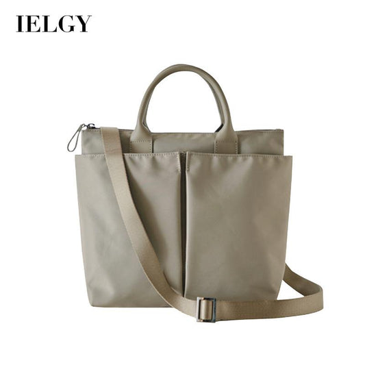 IELGY Korean version of nylon solid color simple temperament pocket diagonal handbag